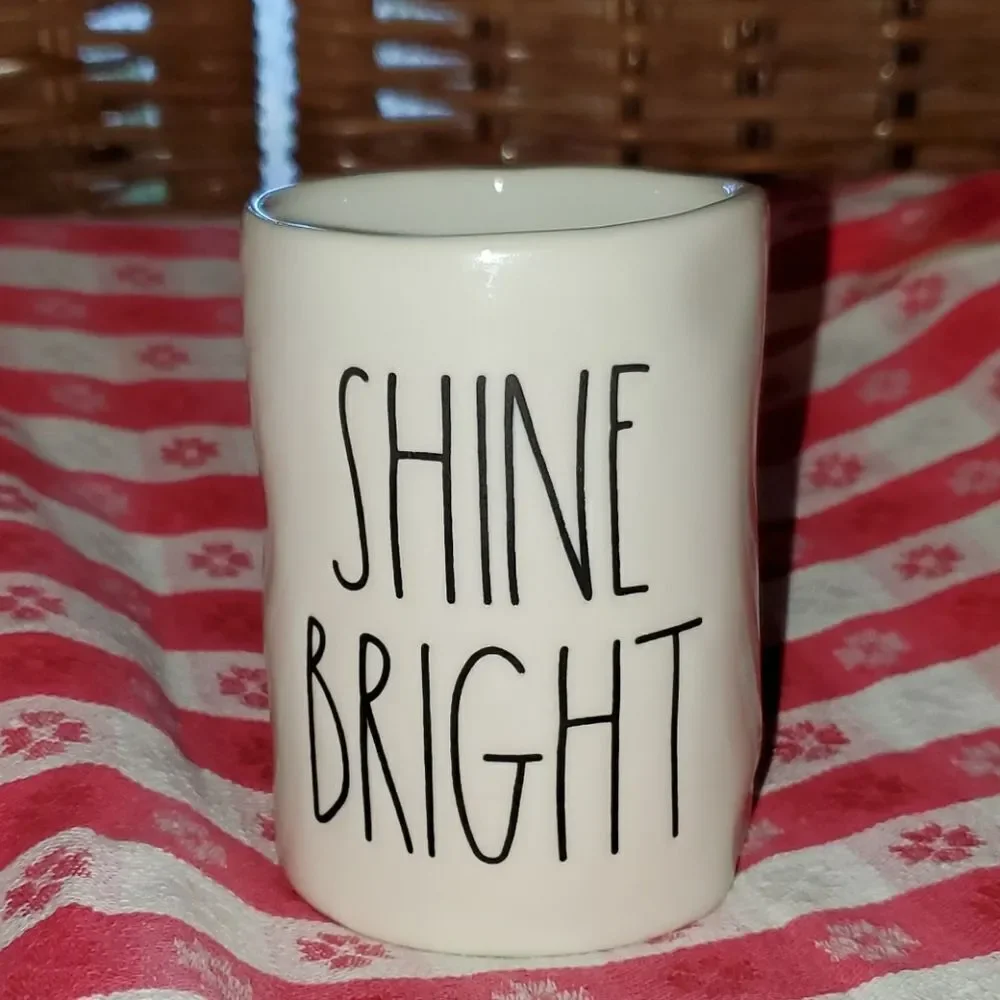 Rae Dunn by Magenta SHINE BRIGHT Mug Cup NEW